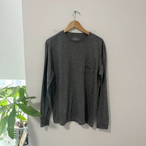 Vineyard Vines Men's Gray Fishing Long Sleeve Top Size Medium